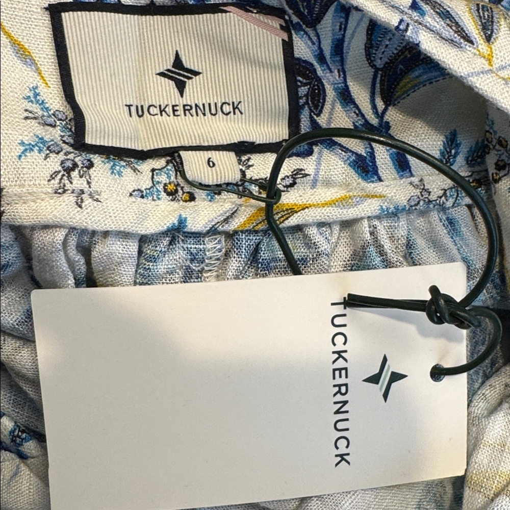 Tuckernuck Larkspur Chintz Lena Halter Midi Dress Floral Size 6 NWT - Picture 11 of 12